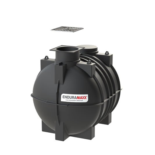 Enduramaxx 5,000 Litre Horizontal Underground Non Potable Water Storage Tank (Black)