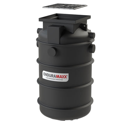 Enduramaxx 1,400 Litre Flat Base Underground Rainwater Harvesting Tank (Black)